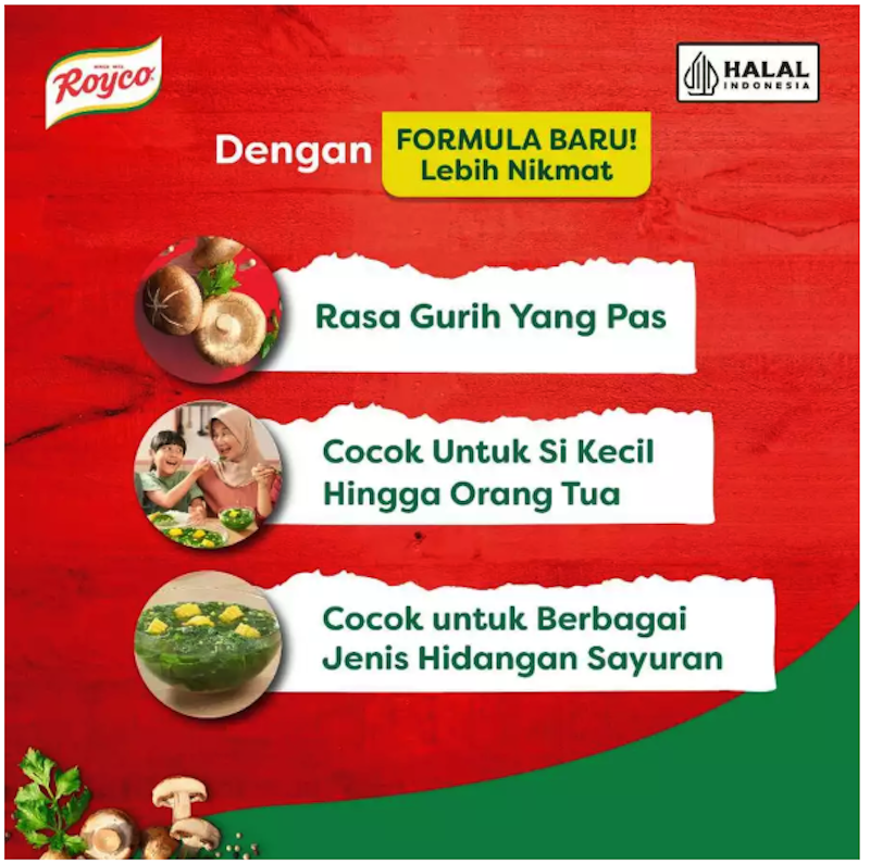 Bumbu Kaldu Rasa Jamur 170 g 5