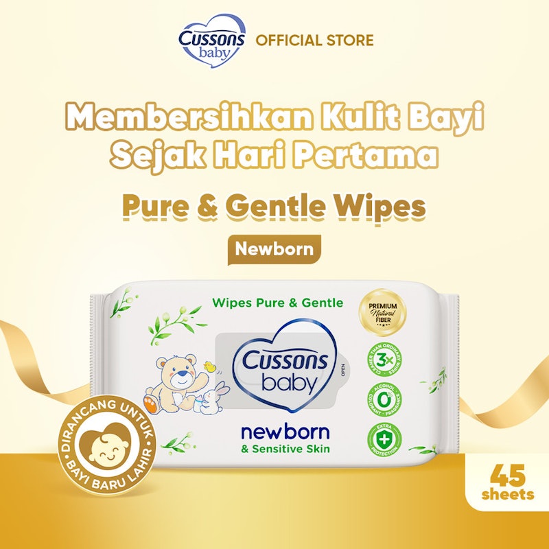 Wipes Pure & Gentle Newborn & Sensitive Skin 2