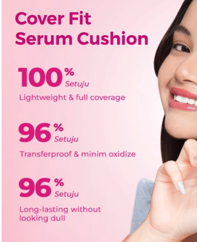Nayue Kosmetik Indonesia Glowsophy Cover Fit Serum Cushion Maple