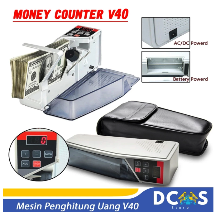  V40 Mesin Hitung Uang Mini Portabel