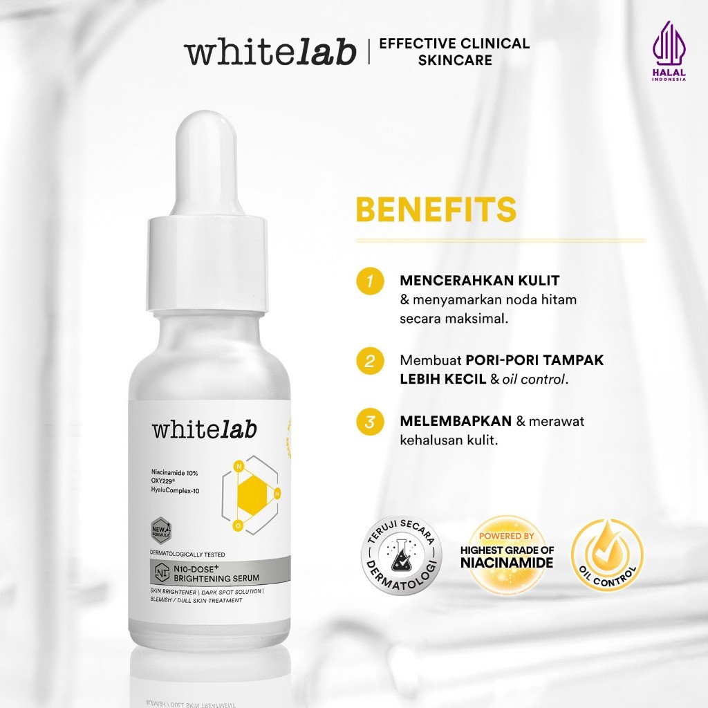 Natura Deca Kosmetika Whitelab N10-Dose+ Brightening Serum Niacinamide 10%