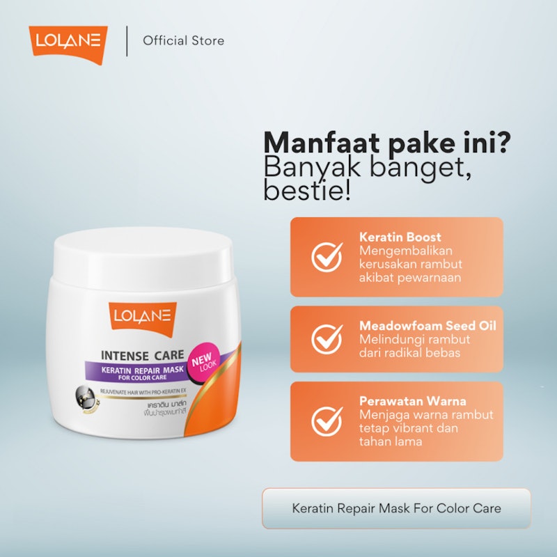 Lolane Intense Care Keratin Repair Mask for Color Care 3