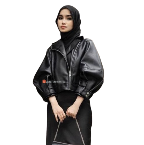 JNK x SALWA Jaket Wanita Single Breasted Punk