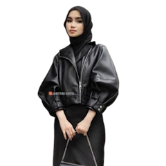 JNK x SALWA Jaket Wanita Single Breasted Punk