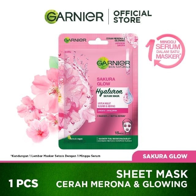 Garnier Sakura Glow Glowing Kit Regimen