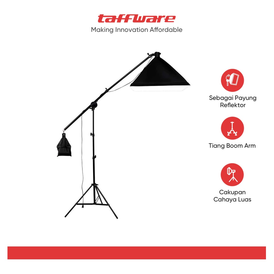 TaffSTUDIO Payung Softbox Reflektor Boom Arm Studio  SH-RGX-01