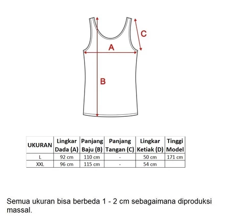  Monellina Bella Daster Panjang Tank Top Wanita