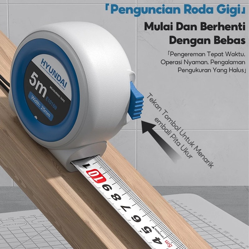 HYUNDAI Meteran Tukang Besi 3 meter 12