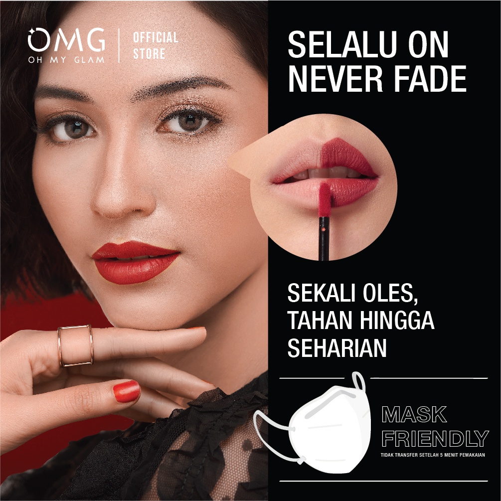 OMG Oh My Glam Matte Kiss Lip Cream 06 Sparkle