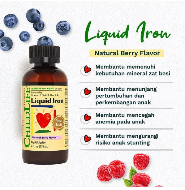 ChildLife Liquid Iron Natural Berry Flavor 2
