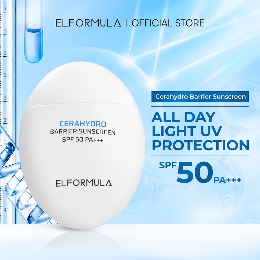 Nayue Kosmetik Indonesia ELFORMULA Intensive CeraHydro Barrier Repair Sunscreen SPF 50+++ 