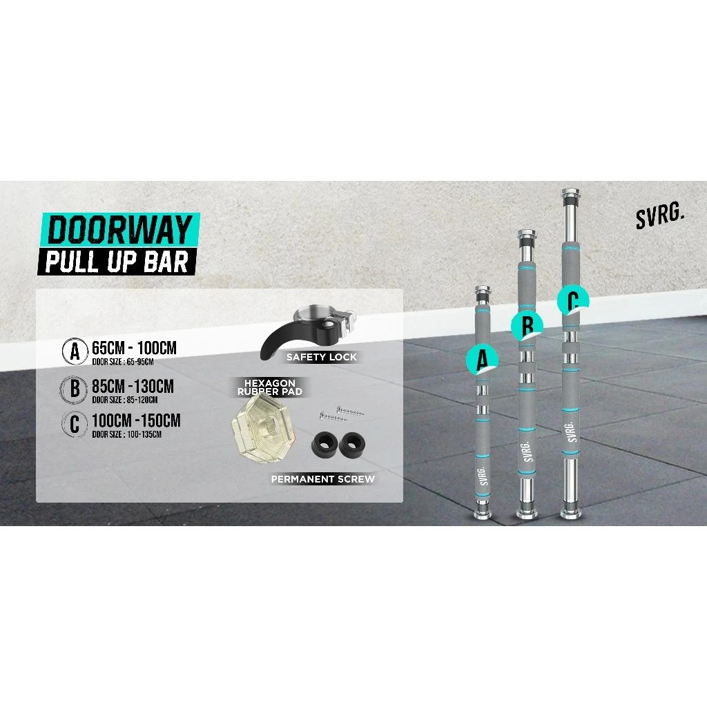 The Republic of Svarga SVRG Pull Up Bar 65-100 cm