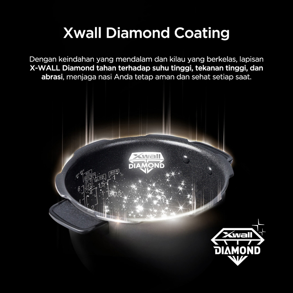  Cuckoo Global Indonesia CUCKOO Twin Pressure Rice Cooker 1.8 L CRP-RT1008F