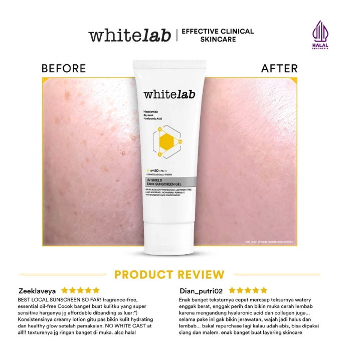 Natura Deca Kosmetika Whitelab Ultra Light Sunscreen Gel SPF 50+ PA+++