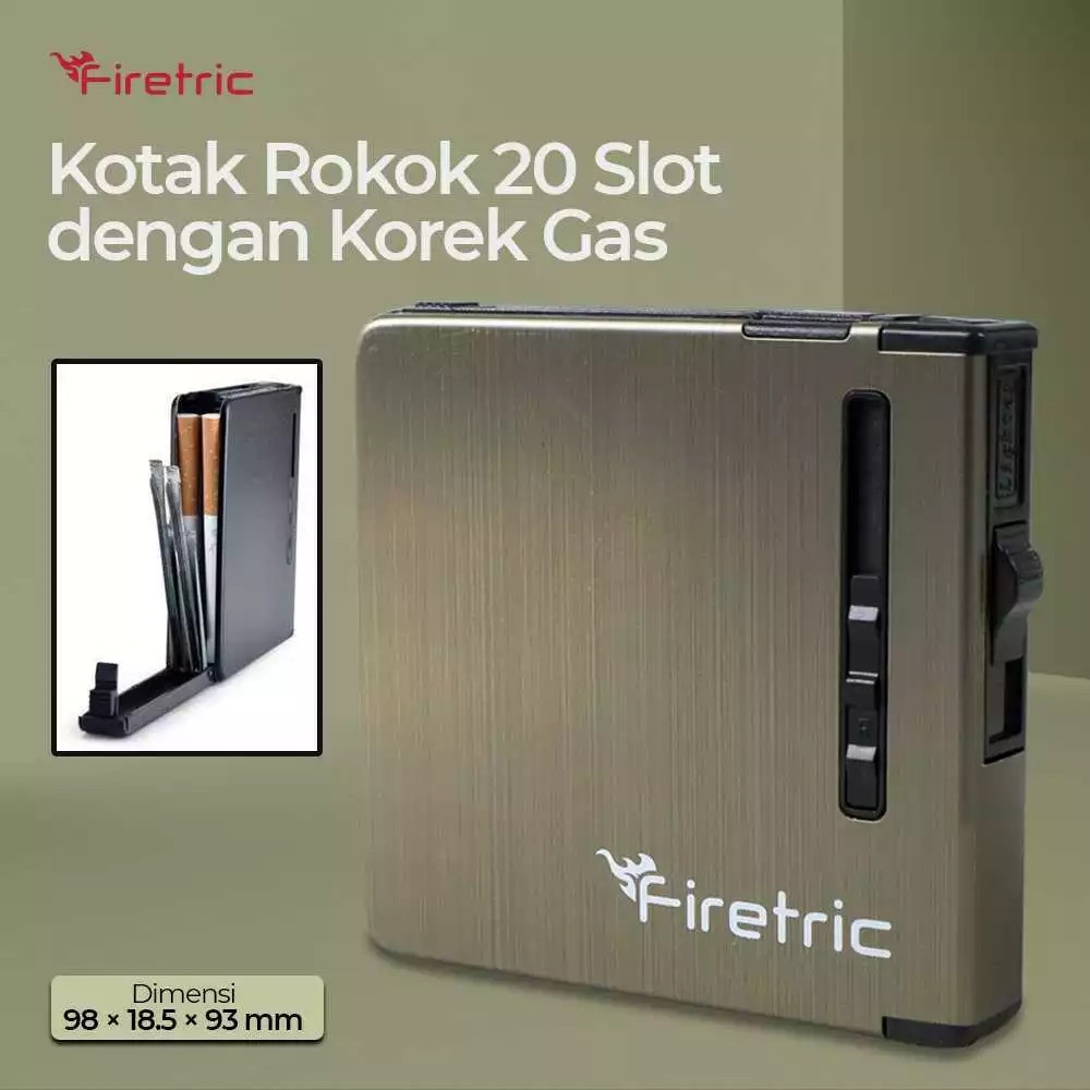  Firetric Kotak Rokok Korek Gas  JD-YH037