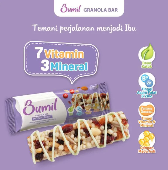 Granova Prima Lestari Bumil Granola Bar