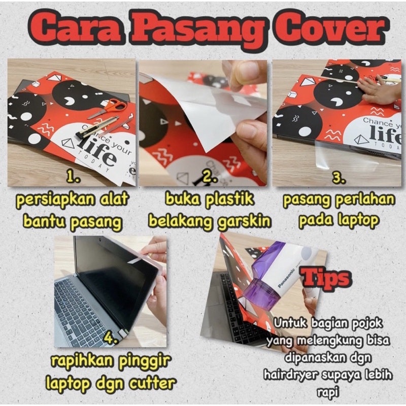 Garskin Laptop Sticker Marmer Cover Protector Notebook Skin 4