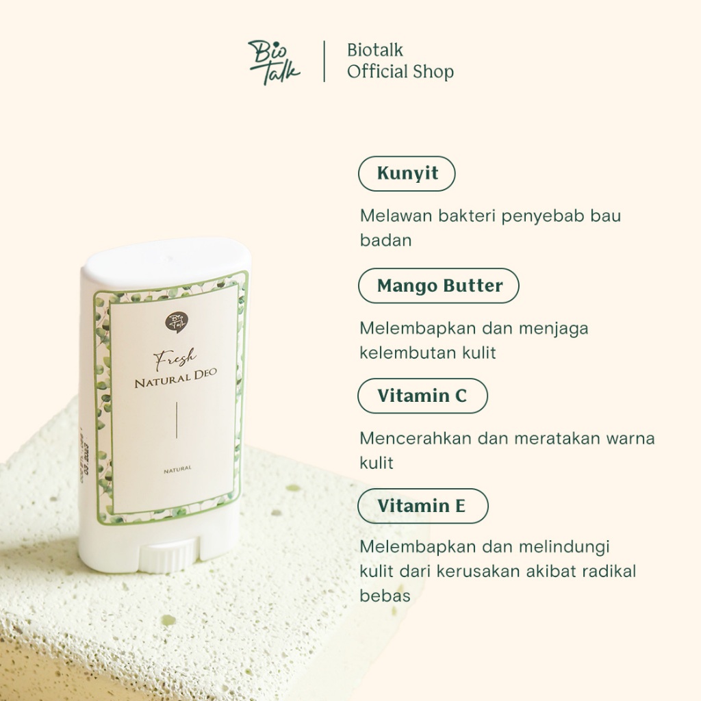 Bionatura Berkat Abadi BioTalk Fresh Natural Deo