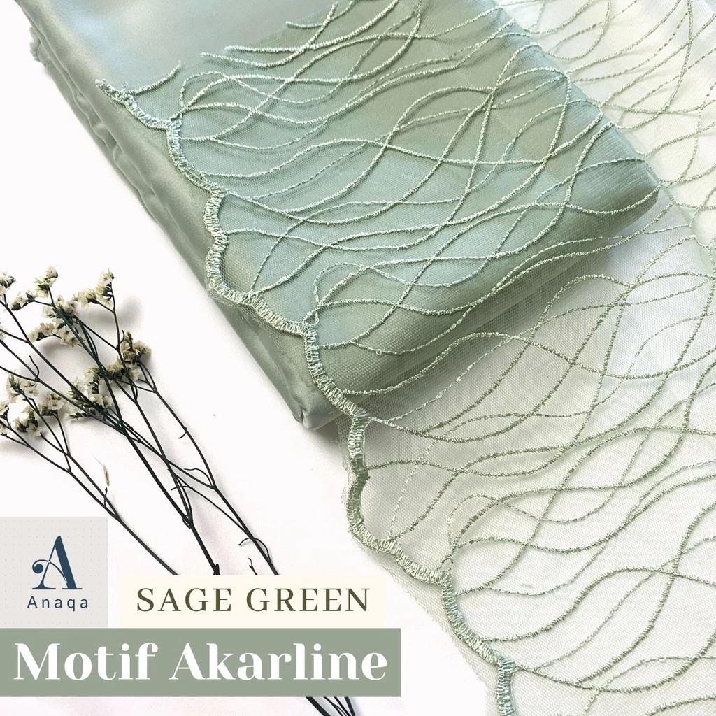 Kain Brokat Tile Prancis Motif Akar Line
