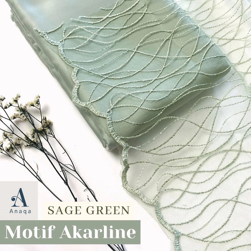 Kain Brokat Tile Prancis Motif Akar Line 3