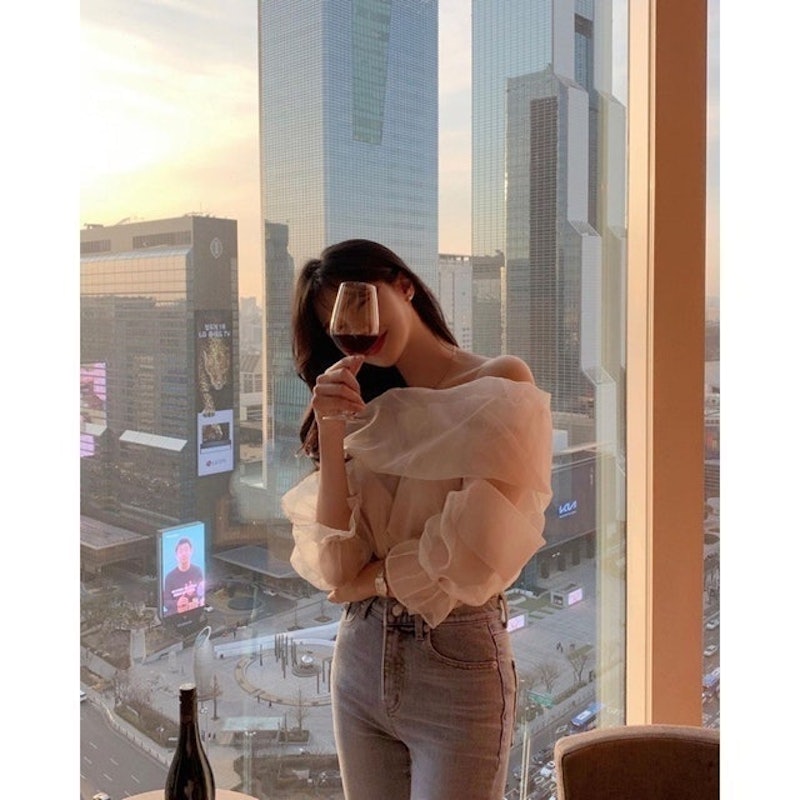 Organza Top Korean Blouse 4