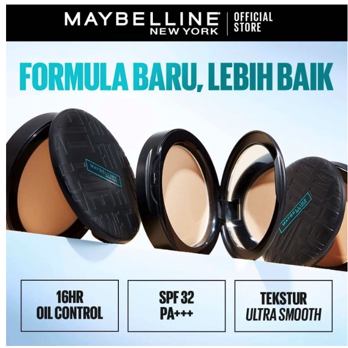 L’Oréal Indonesia Maybelline New York Fit Me Matte+Poreless Powder 16-Hour Oil Control 118 Light Beige