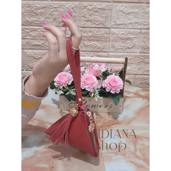WIDIANA Shop Dompet Wanita Papirut Koin Gundu