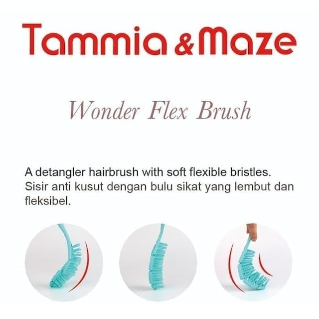 Antibacterial Paddle Wonder Flex Hair Brush WFB-003 L 