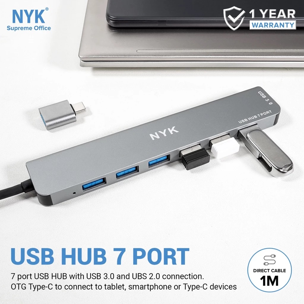 NYK USB HUB 7 Port 3