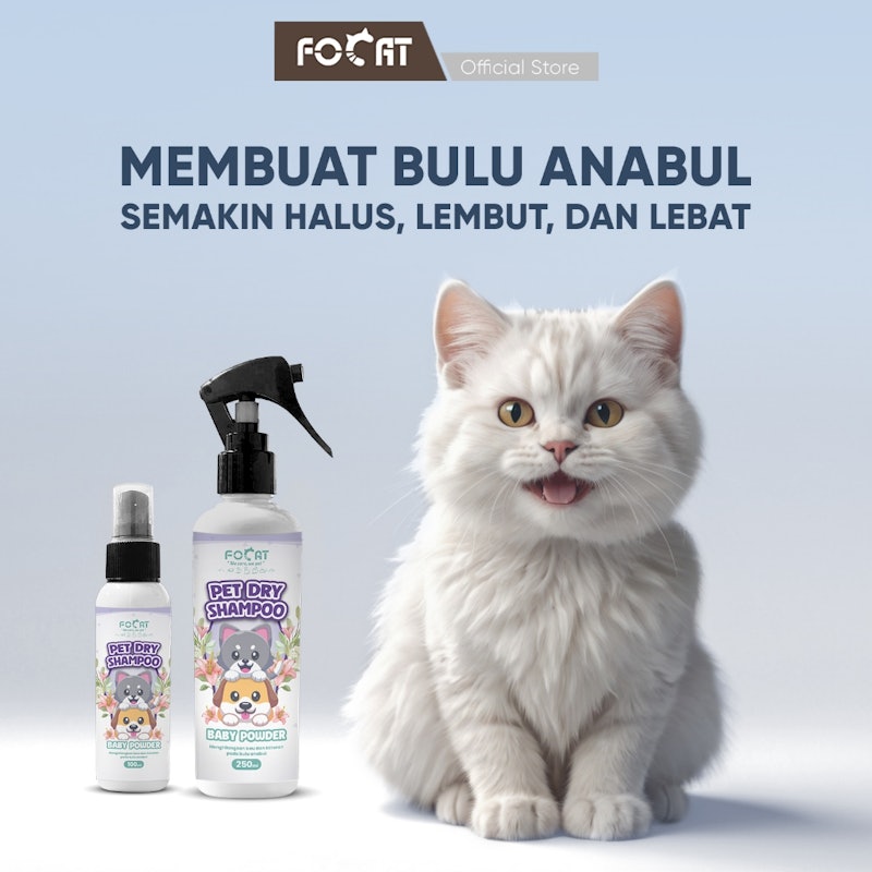 Focat Pet Dry Shampoo Baby Powder 5