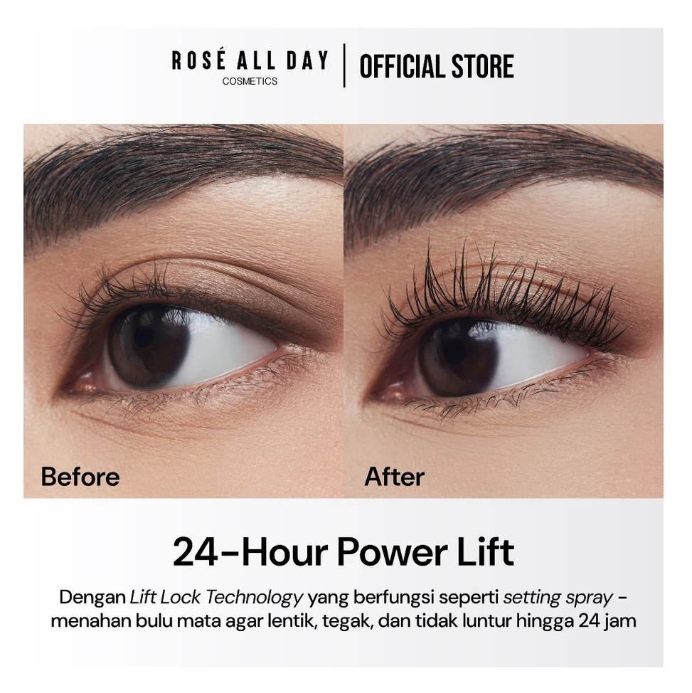 Rose Cosmetic Indonesia Rosé All Day High Voltage Mascara