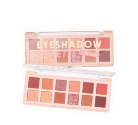 PINKFLASH ｜ PinkDessert 12 Shades Eyeshadow Palette 03 Strawberry Donuts
