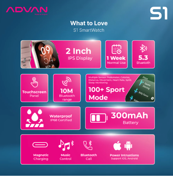 ADVAN Smartwatch S1 2
