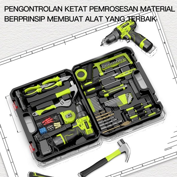  ZPER Tool Kit Bor Listrik 108 PCS ZP027