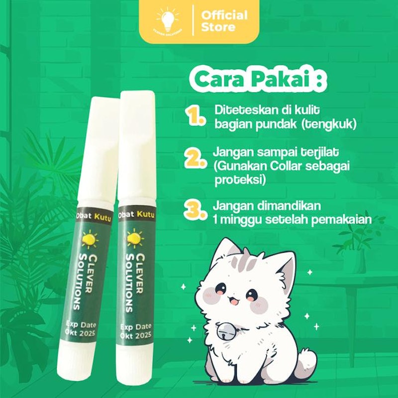 Clever Solutions Obat Tetes Kutu 2
