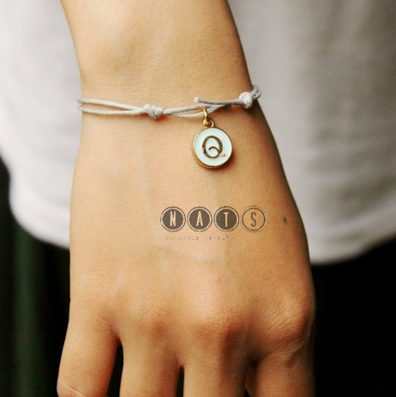 Gelang Tali Waterproof 1 Huruf Inisial A-Z 4