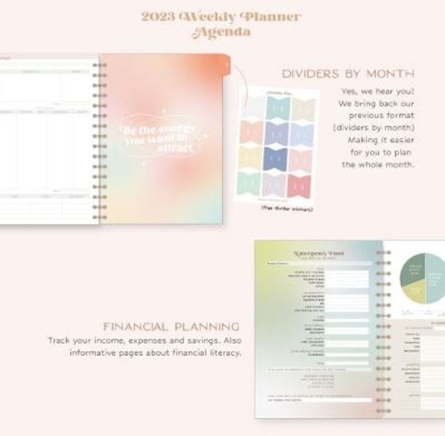 Paperie Lab 2023 Weekly Journal Agenda