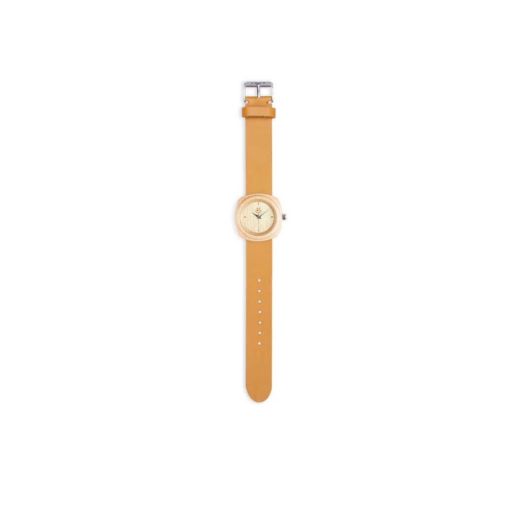 Kama Watch Jam Tangan Kayu Maple Dial Putih 2.0