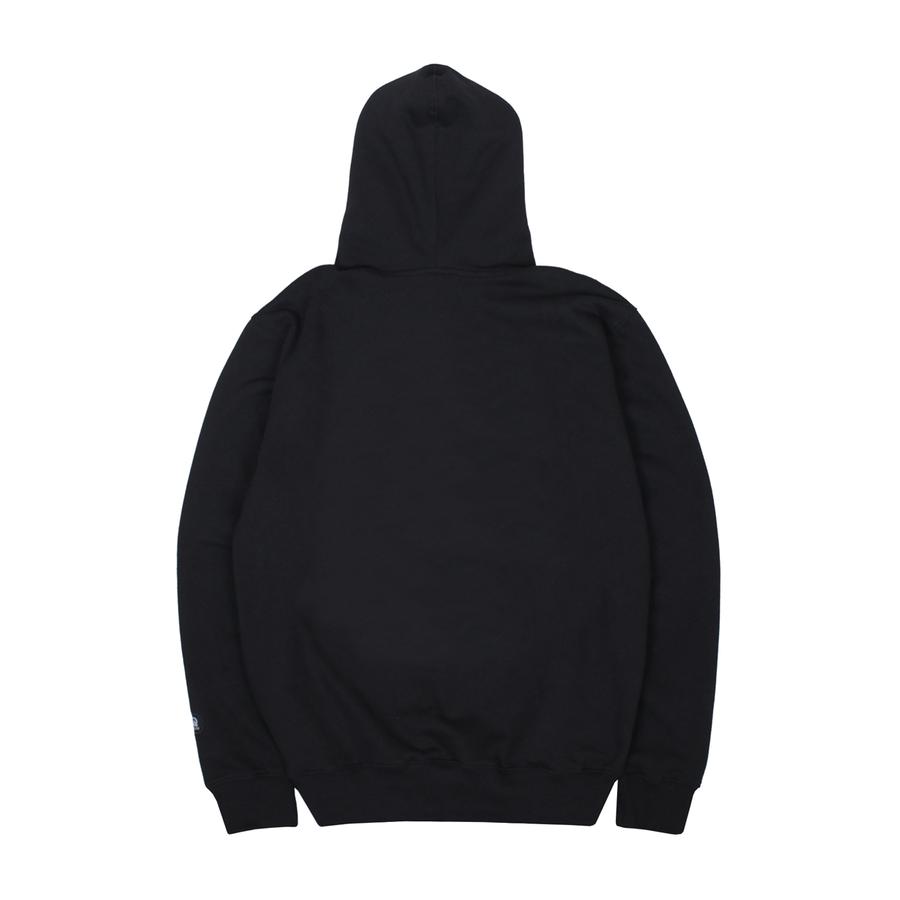 Dobujack Dobujack Little Logo Black On Black Hoodie