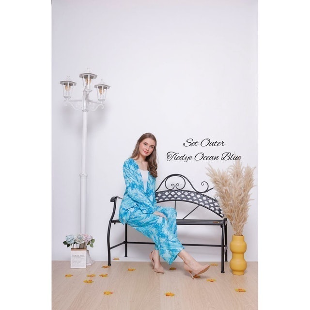 Geembe.id Set Outer/Kimono/Cardigan Tiedye Mix