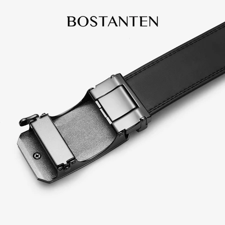 Global Leather Product Indonesia BOSTANTEN Ikat Pinggang Black Gold