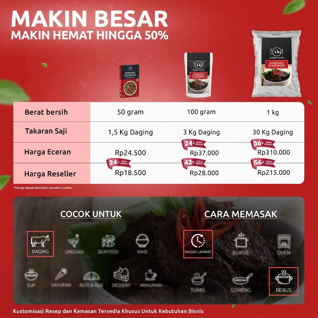 Cairo Food Rendang Seasoning 5