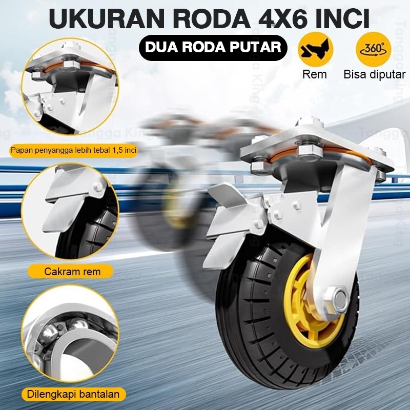 Tonivaso Troli Pelat Baja Lipat Flatbed