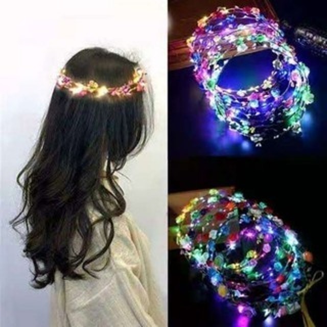 Headpiece Bunga Lampu