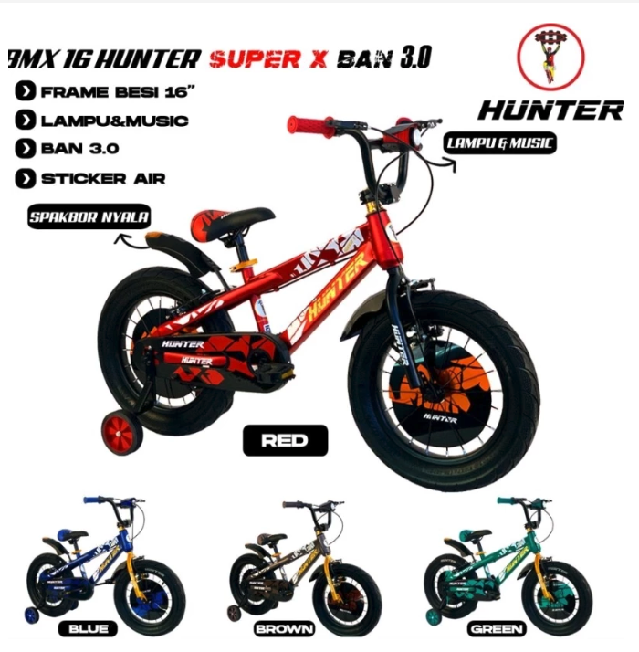 Roda Pasifik Mandiri Hunter BMX Super X Ban 3.0