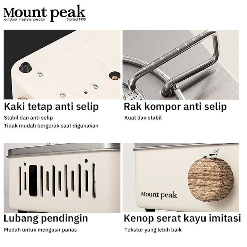 Mount Peak Cassette Stove Camping Outdoor 2