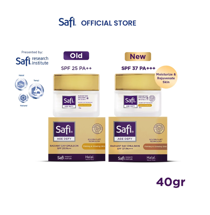 Safi Research Institute Safi Age Defy Anti Aging Radiant Day Emulsion Cream SPF 37 PA++