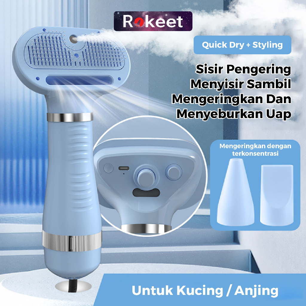  Rokeet 2-In-1 Pet Grooming Hair Dryer