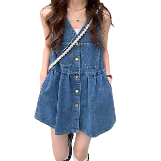 Jeans Dress Romper