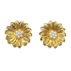 Anting Hijab Jepit Bunga